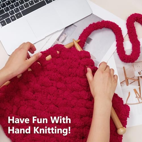 Cozyful Chunky Yarn for Hand Knitting - #10 Chunky Chenille Yarn