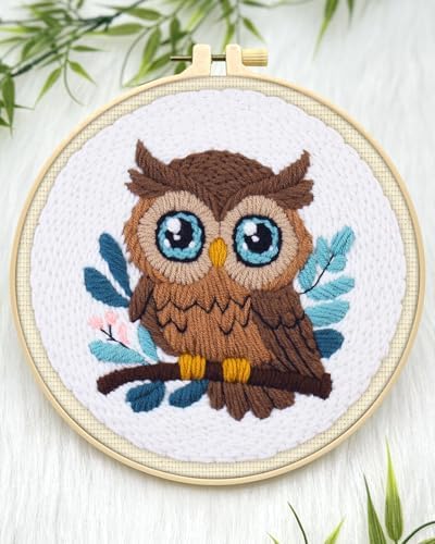 ERKOON Punch Needle Kit, Owl