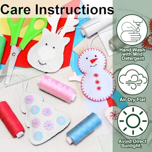 YOUEON 2 Pcs White Felt Fabric Sheets for Crafts, 36"x72", 2mm Thick
