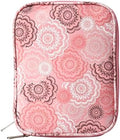 Pink Floral Crochet Hook Case, 9.1 x 6.7 in 600D Oxford Cloth Knitting