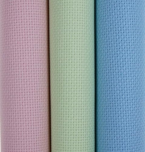 KCS 3 pc of 15" x 18"(38cmx45cm) Counted Cross Stitch Cotton Aida