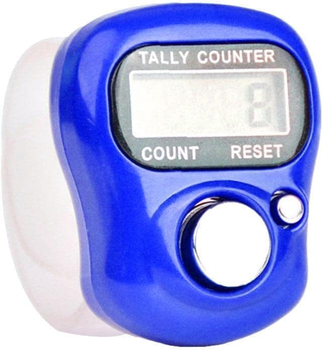 1Pc Blue 5 Digit LED Digital Row Counter, Display Counter Clicker