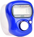 1Pc Blue 5 Digit LED Digital Row Counter, Display Counter Clicker