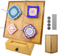 OCPO HOME 15.5" Foldable Crochet Blocking Board with Storage Drawer &