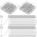 Retrowavy 400 Pcs Curved Safety Pins1.5 Inch Quilting Basting Sewing