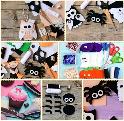 60PCS Felt Sheets Fabric, 4" X 4" Soft Felt Fabric for Crafts
