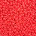 John Bead Czech Glass Seed Beads 8/0 Opaque Light Red 22g Vial of DIY