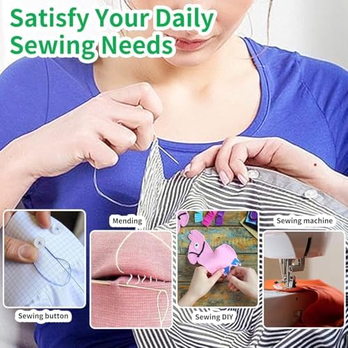 PIRUZHAO Sewing Kit for Adults, 183PCS Needle Thread Sewing Supplies