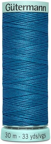 Gutermann 723878-25-1 Dark Teal R753 No.40 Silk Thread 30m x 1 Reel
