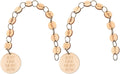 VILLCASE 2pcs Wooden Knitting Marker Chains Numbered Stitch Markers