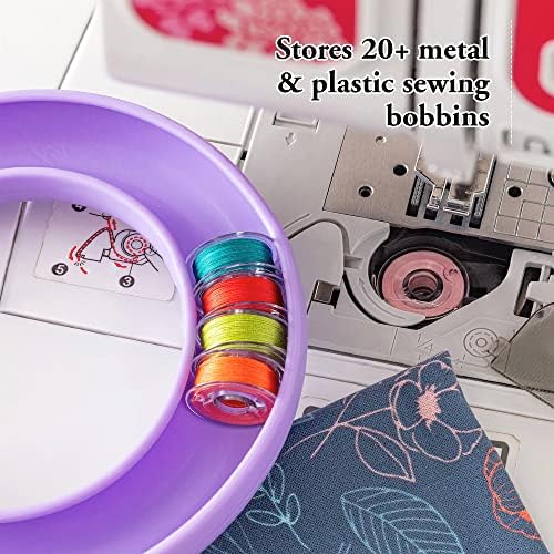 Bobbin Organizer – Holds 20+ Bobbins – Flexible Plastic Holder for
