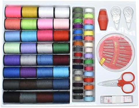 Sewing Kit with 100 Basic Sewing Accessories, 64 Spools of Thread Mini