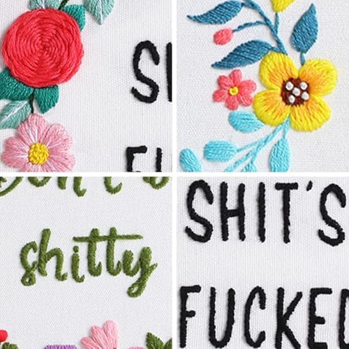 Louise Maelys 3-Set Embroidery Kits for Beginners