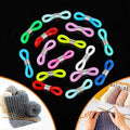 DQITJ 16 Pack Knitting Needle Stopper Hugger Stitch Stopper Minder