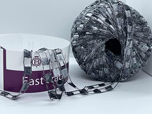 Berlini East Track II Metallic Accent Ladder Ribbon Yarn 50 Gram