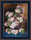 Merejka Counted Cross Stitch Kit for Adults – Lush Peonies K-101
