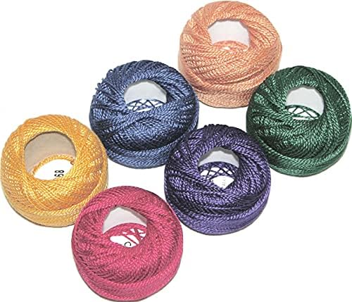 Presencia Pearl Cotton Size 12 Sampler Pack Jewel