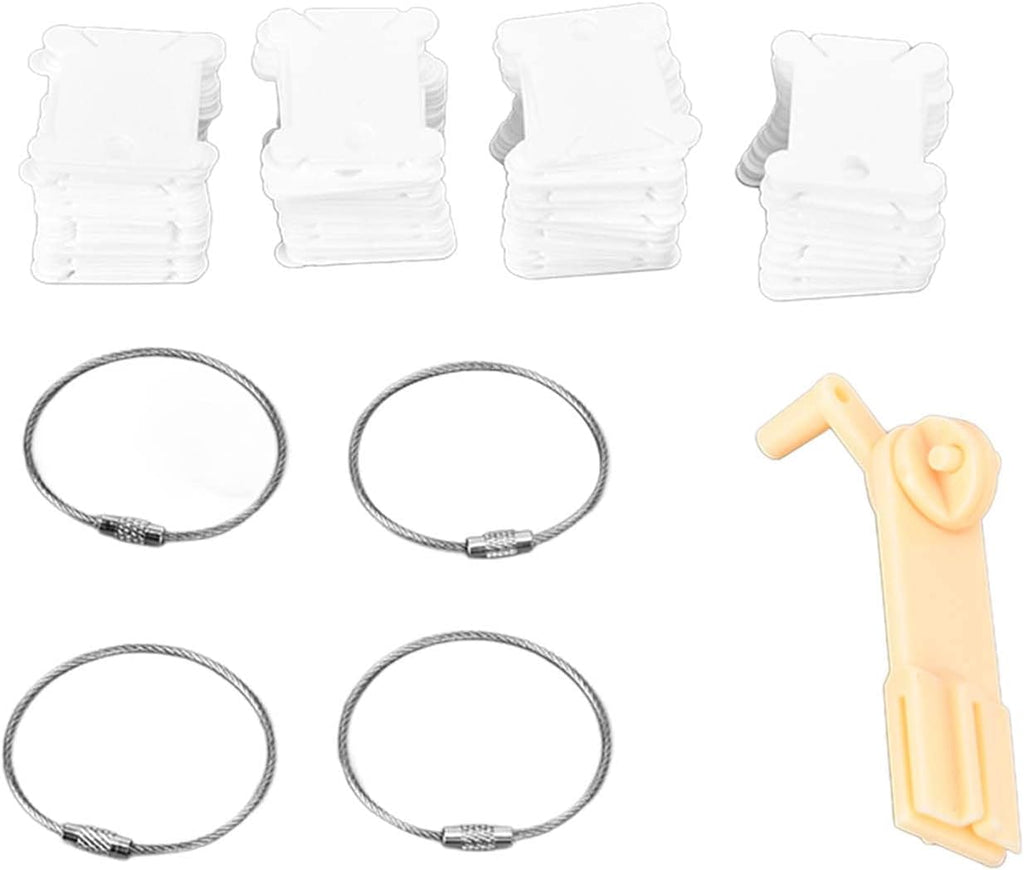 120PCS Plastic Floss Bobbins with 1 PCS Bobbin Winder, Embroidery