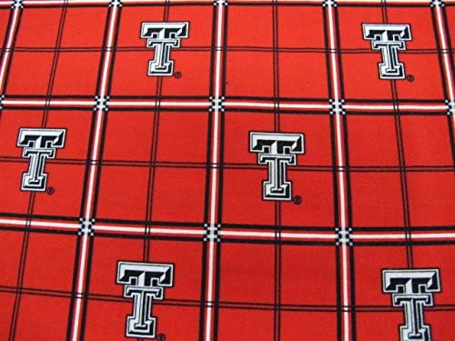 SYKEL Enterprises Texas Tech Flannel Fabric Sold by The Yard100%
