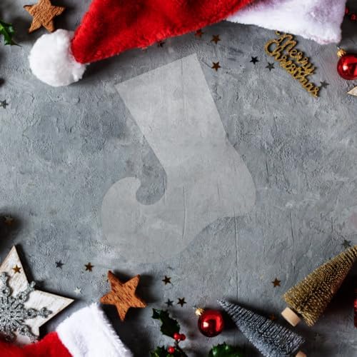 PRETYZOOM 3 Pcs Acrylic Christmas Stocking Template Set for Sewing