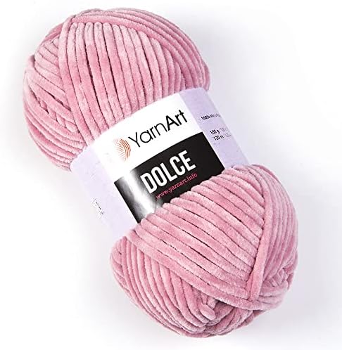 Yarn Art Dolce Yarn, 1 Skein, Dark Pink