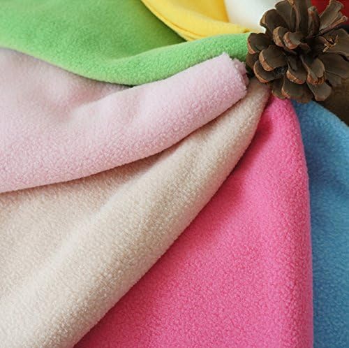RayLineDo® 10PCS 50 * 50cm Solid Color Knitted Polar Fleece Fabric