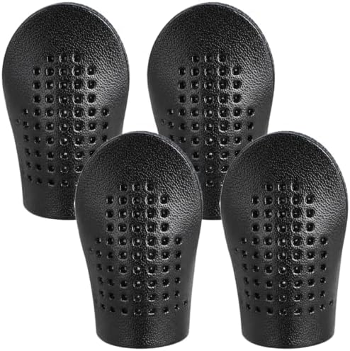 Hadnves 4 PCS Leather Thimbles for Hand Sewing Quilting Adjustable