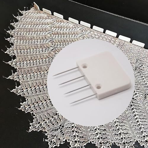 Knit Blocking Comb Set,Knitting Blocker Pin Crochet Fixed Comb T Pins