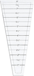 Quilting Ruler, Acrylic Dresden Template, 8.1 X 3 X 0.12 in