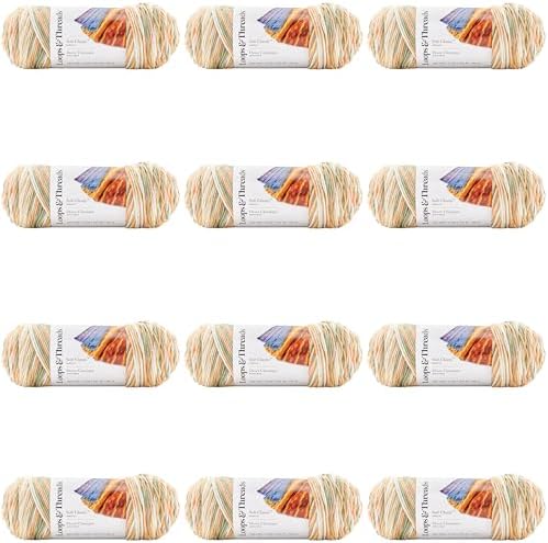 MICHAELS Bulk 12 Pack: Soft ClassicTM Multi Ombre Yarn by Loops &