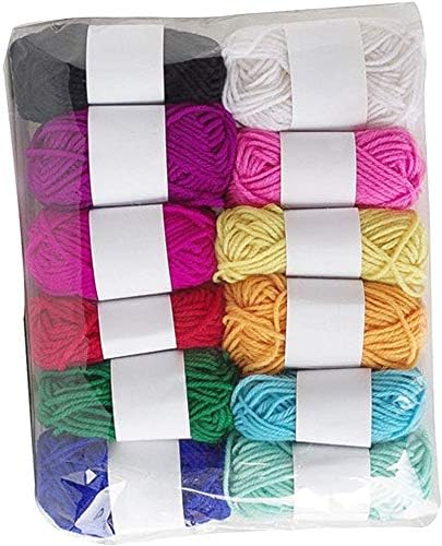 COPYLOVE 12Pcs Color Crochet Yarn Set, Soft Knitting Yarn, Premium