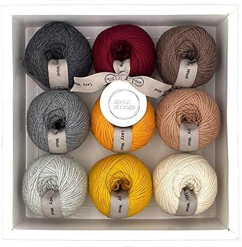 55% Extra Fine Merino Wool 45% Cotton #3 Light DK Yarn Box Set Bundle