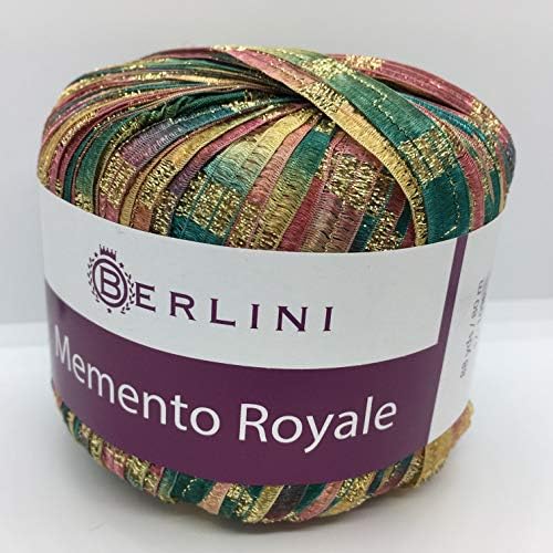 Memento Royale Berlini Glitter Ribbon Yarn 50 Gram, 88 Yards, 3/8"