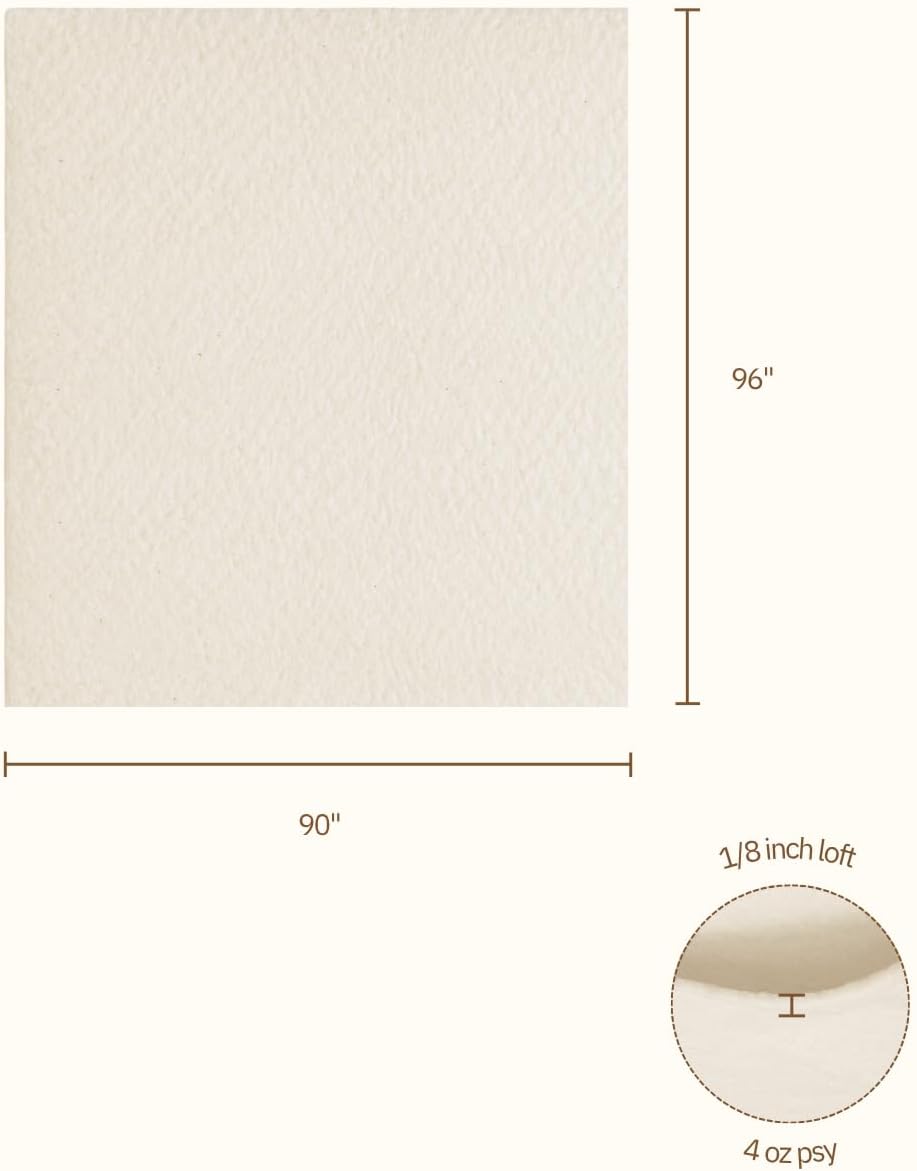 The Warm Company - Warm & Natural Cotton Quilt Batting – 6-Pack Full