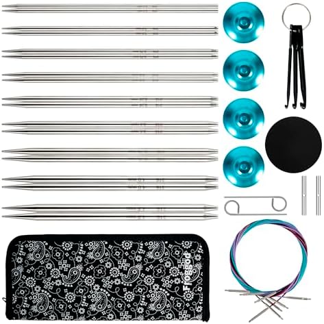 Froggod 5-Inch(12.8cm) Lace Interchangeable Circular Knitting Needles