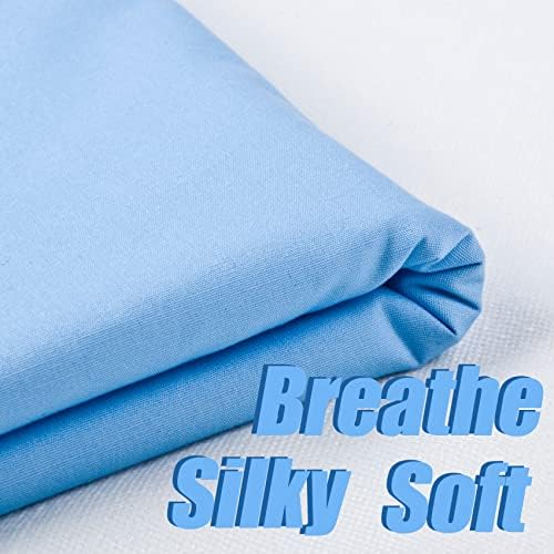 5 Yard Ocean Mist Cotton Fabric, Natural Cotton Poplin Fabric by The