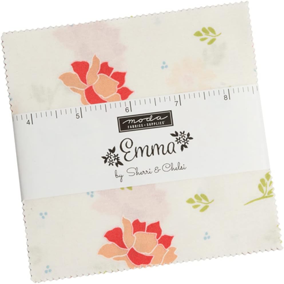 Moda Fabrics Emma Charm Pack by Sherri & Chelsi; 42-5'' Precut Fabric