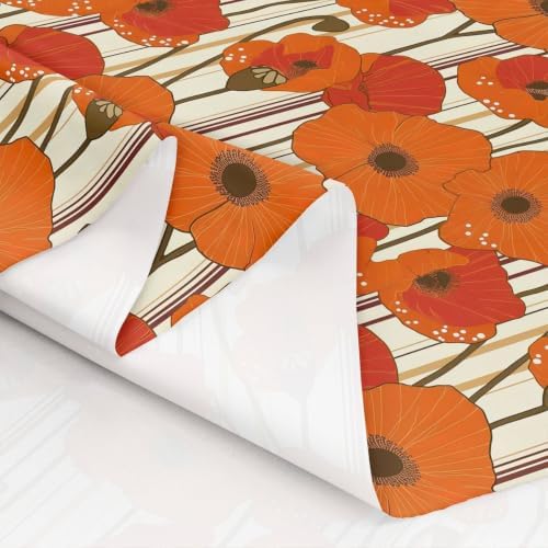 Feelyou Flower Upholstery Fabric for Chairs 2 Yard Vintage Flower