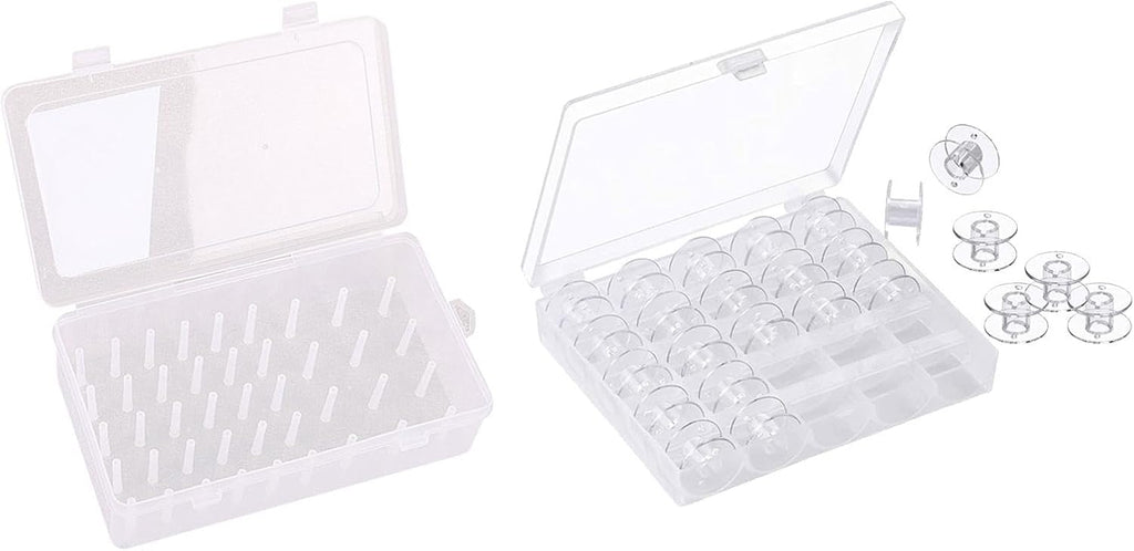 Sewing Thread Storage Box Featuring 25 Compartments Bobbins Holder