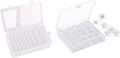 Sewing Thread Storage Box Featuring 25 Compartments Bobbins Holder