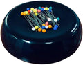 Grabbit Magnetic Sewing Pincushion with 50 Plastic Head Pins – Magnet