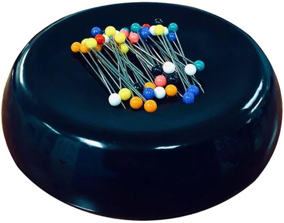Grabbit Magnetic Sewing Pincushion with 50 Plastic Head Pins – Magnet