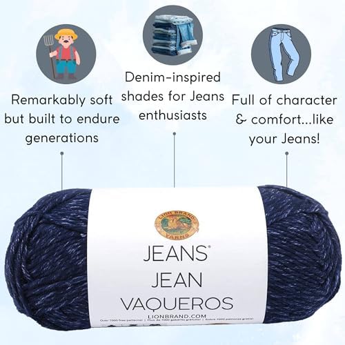 Lion Brand Yarn Jeans 505-108 Brand New