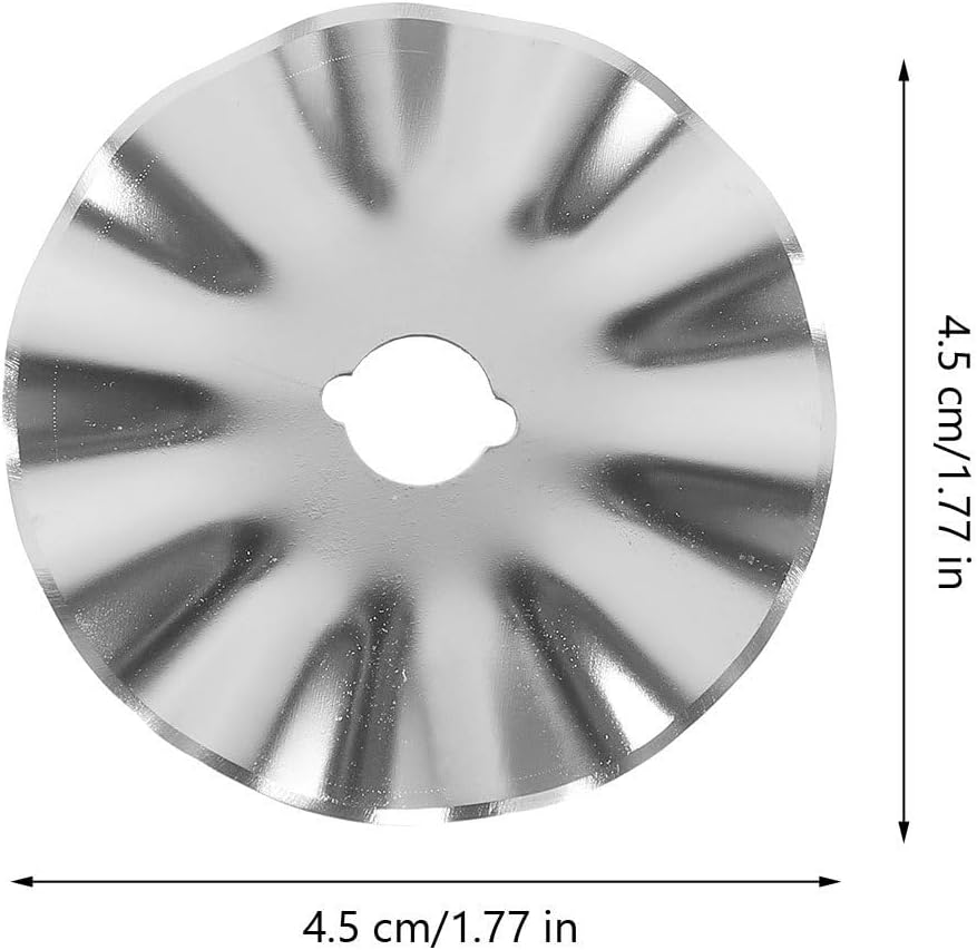 5Pcs Rotary Cutter Blades for Fabric, 45mm Stainless Steel
