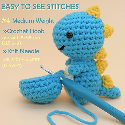 15 Pack Beginners Crochet Yarn Cotton Crochet Yarn for Crocheting