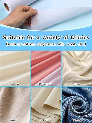White Medium Weight Fusible Interfacing for Sewing 11.6" x 30 yd