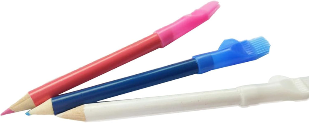 6 Pieces Sewing Fabric Pencils with Brush Tailor Pencils Sewing