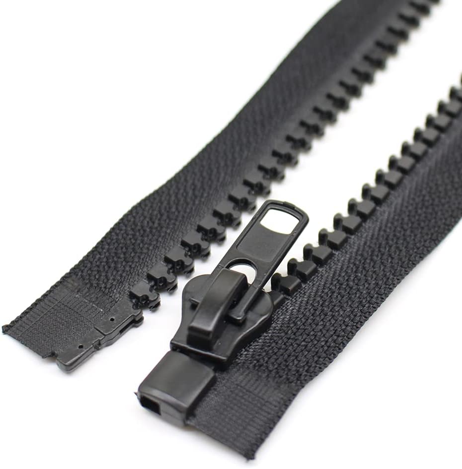 YaHoGa 2PCS 30 Inch #10 Heavy Duty Separating Jacket Zippers for