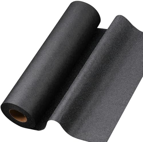 Medium Weight 11.6" x 40 yd White Fusible Interfacing and Black 11.6"