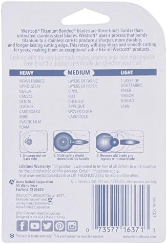 Westcott Titanium Bonded 45mm Rotary Cutter